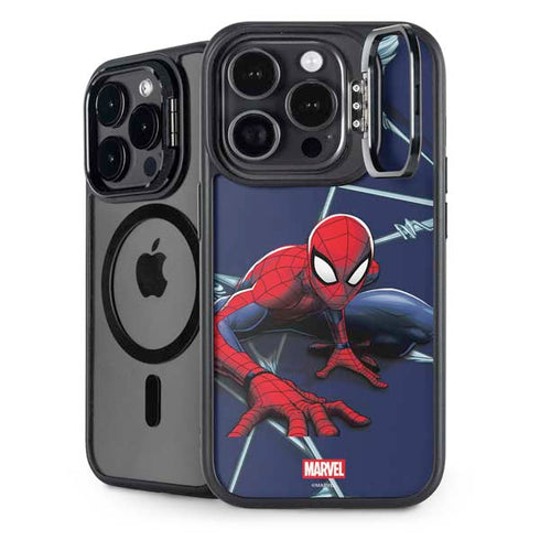 Marvel Spiderman Crawling Spiderman iPhone 16 Pro Kickstand Case